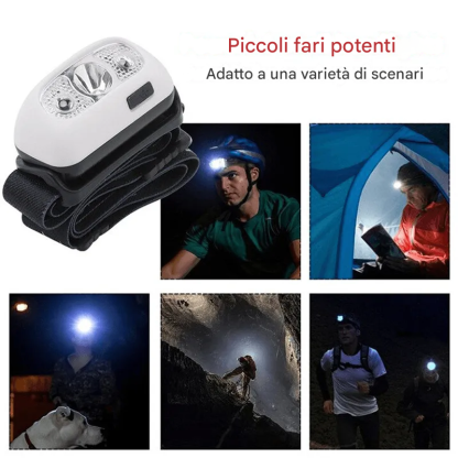 2022 Mini faro a LED con sensore di luce super luminoso