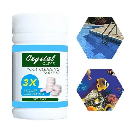 Pastiglie per la pulizia della piscina (100 compresse)
