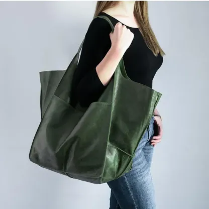 Borsa tote in pelle oversize