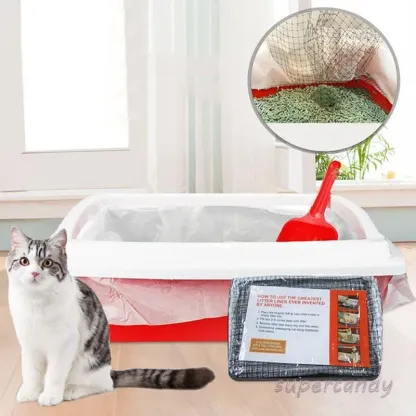 Rete filtrante per lettiera per gatti riutilizzabile