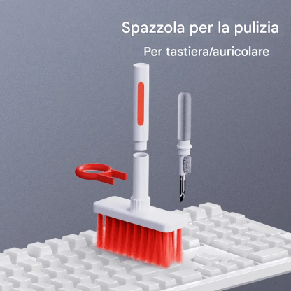 Spazzola morbida per la pulizia della tastiera 5 in 1