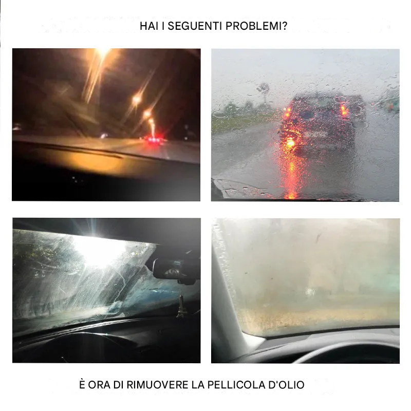 🎊GRANDE OFFERTA🎊 Detergente per pellicole oleose per vetri auto ♻Sicurezza e protezione a lungo termine♻