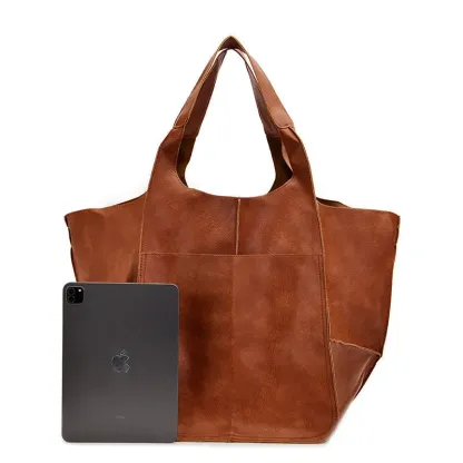 Borsa tote in pelle oversize