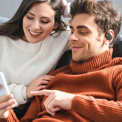 Auricolare Bluetooth wireless con auricolare pendente