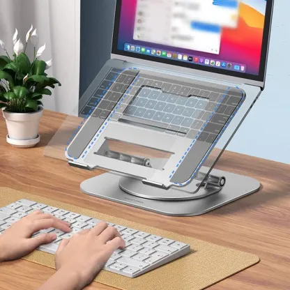 Supporto per laptop in lega di alluminio con staffa girevole