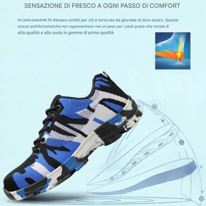 Scarpe antinfortunistiche con punta in acciaio, 1 paio