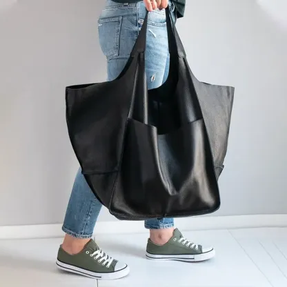 Borsa tote in pelle oversize