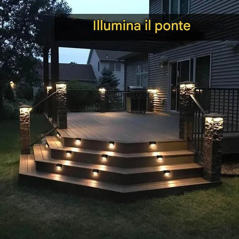 Luci solari da esterno impermeabili per ponti