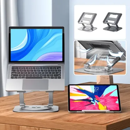 Supporto per laptop in lega di alluminio con staffa girevole