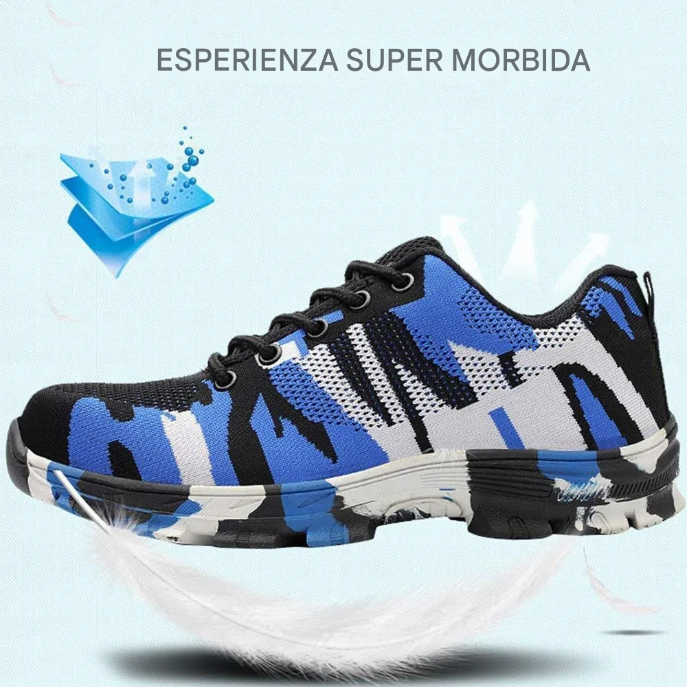 Scarpe antinfortunistiche con punta in acciaio, 1 paio