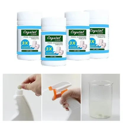 Pastiglie per la pulizia della piscina (100 compresse)