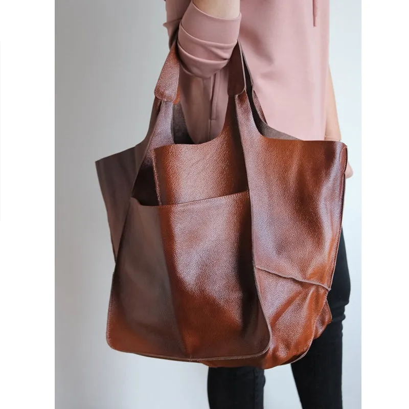 Borsa tote in pelle oversize