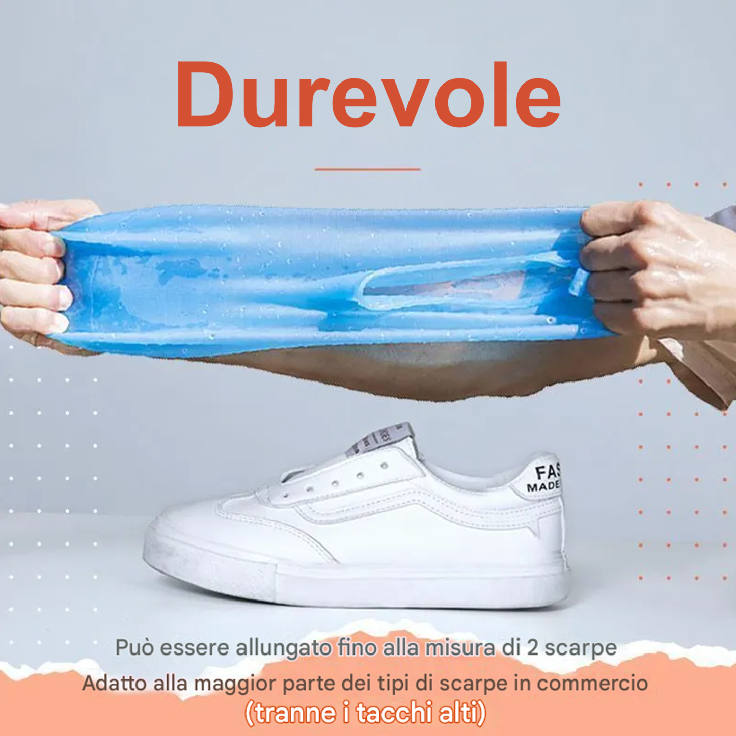 Copriscarpe in lattice di gomma per esterni