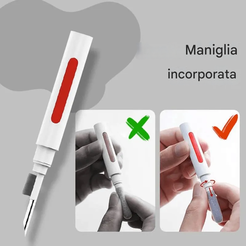 Spazzola morbida per la pulizia della tastiera 5 in 1