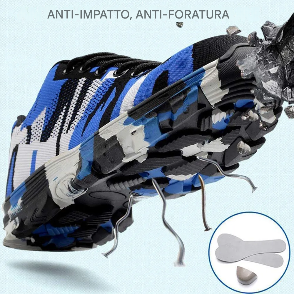 Scarpe antinfortunistiche con punta in acciaio, 1 paio