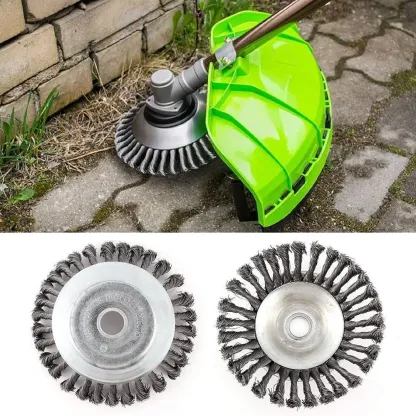 Spazzola per erbacce da giardino, testina per tosaerba, testina per decespugliatore