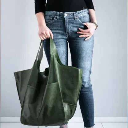 Borsa tote in pelle oversize