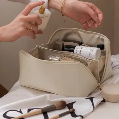 Borsa cosmetica da viaggio di grande capacità