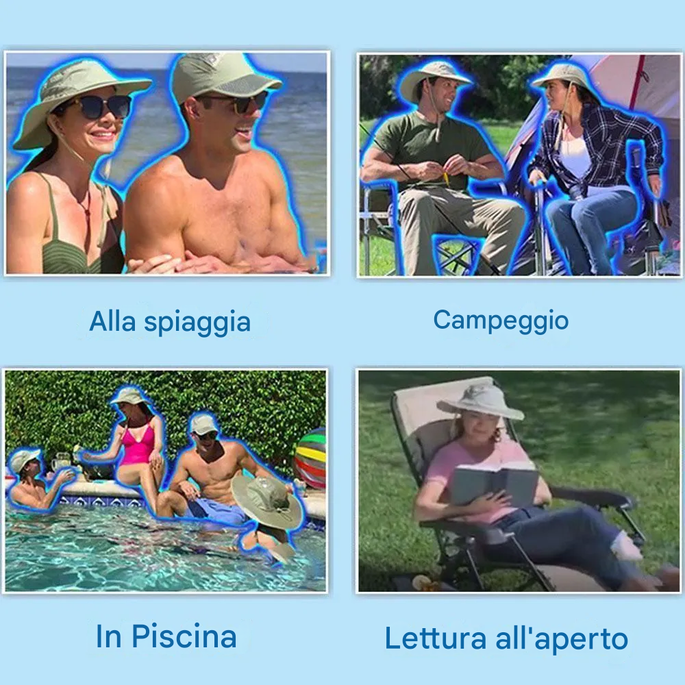 Saldi estivi - Cappello rinfrescante con protezione solare Arctic Hat