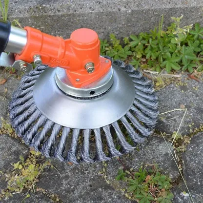 Spazzola per erbacce da giardino, testina per tosaerba, testina per decespugliatore