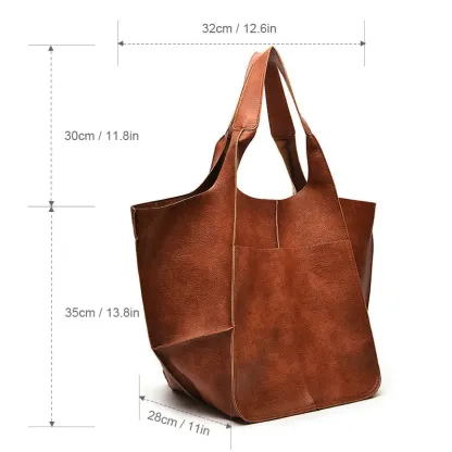 Borsa tote in pelle oversize