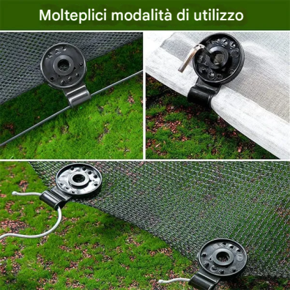 Clip di plastica per teli ombreggianti