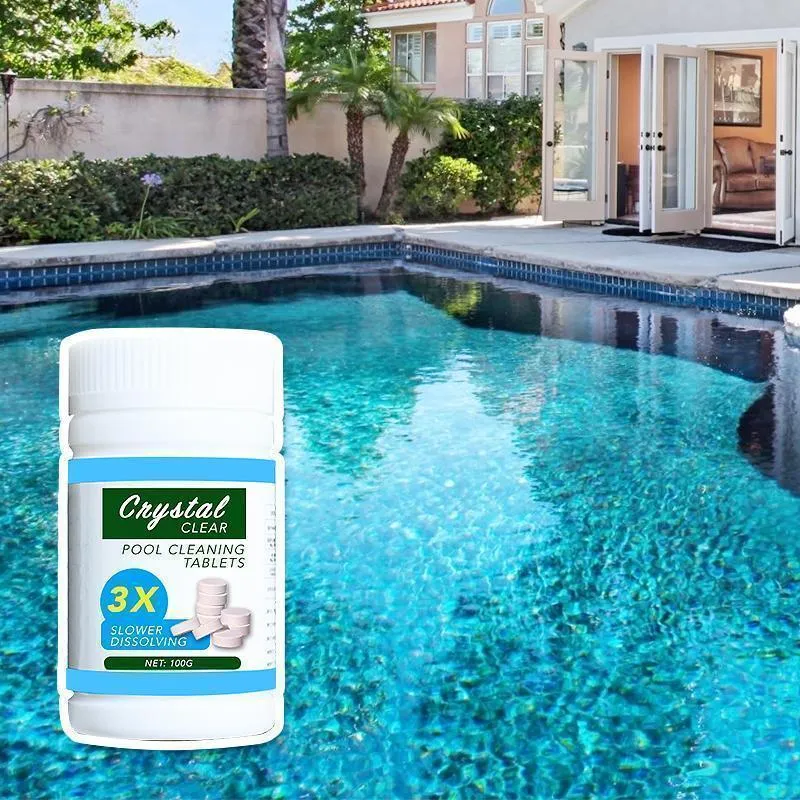 Pastiglie per la pulizia della piscina (100 compresse)