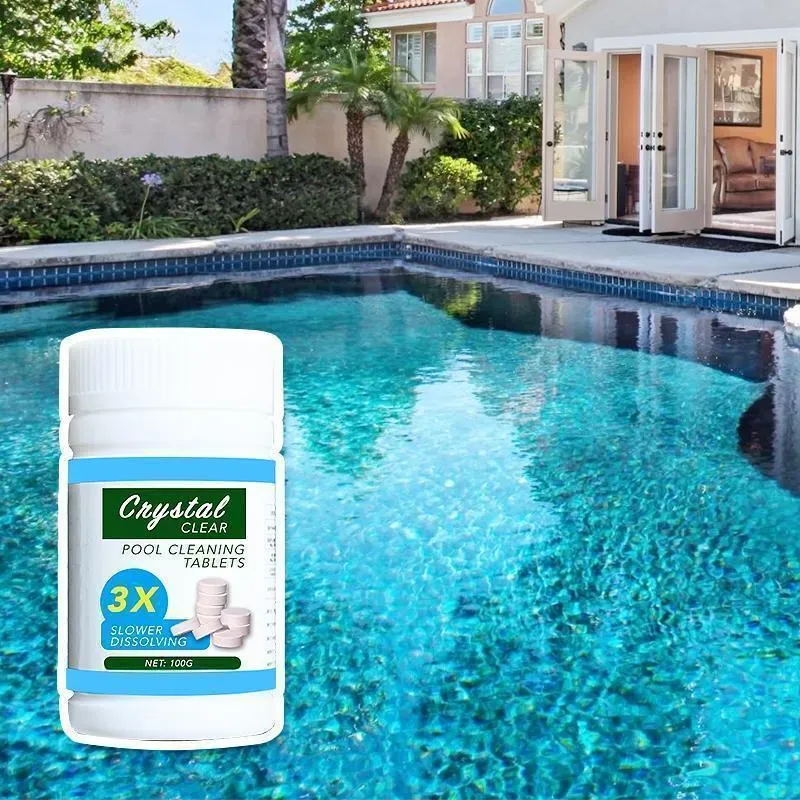 Pastiglie per la pulizia della piscina (100 compresse)