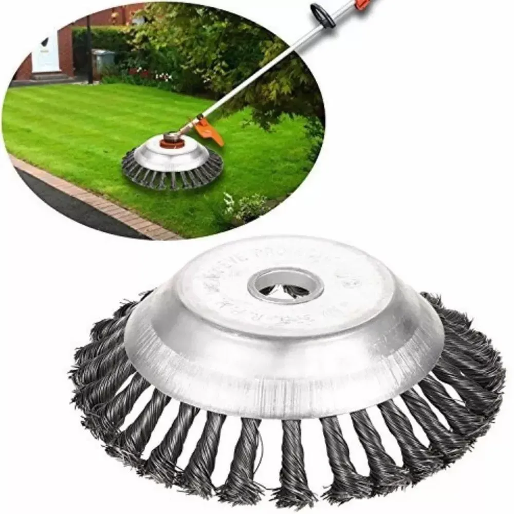 Spazzola per erbacce da giardino, testina per tosaerba, testina per decespugliatore