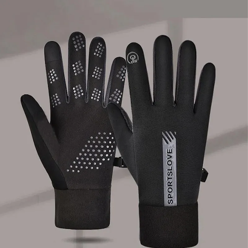 Guanti impermeabili touch screen antiscivolo resistenti al freddo