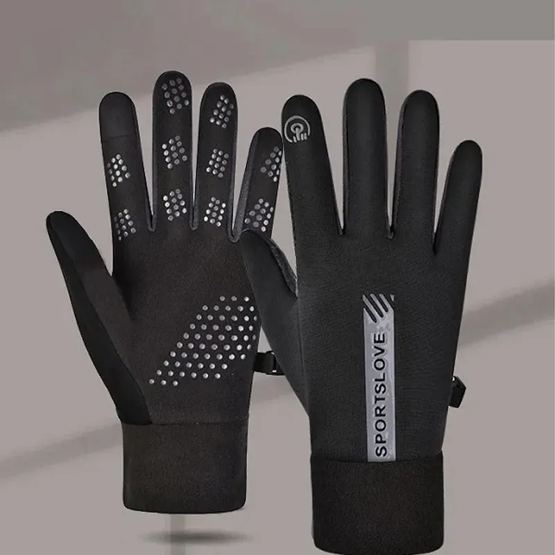 Guanti impermeabili touch screen antiscivolo resistenti al freddo