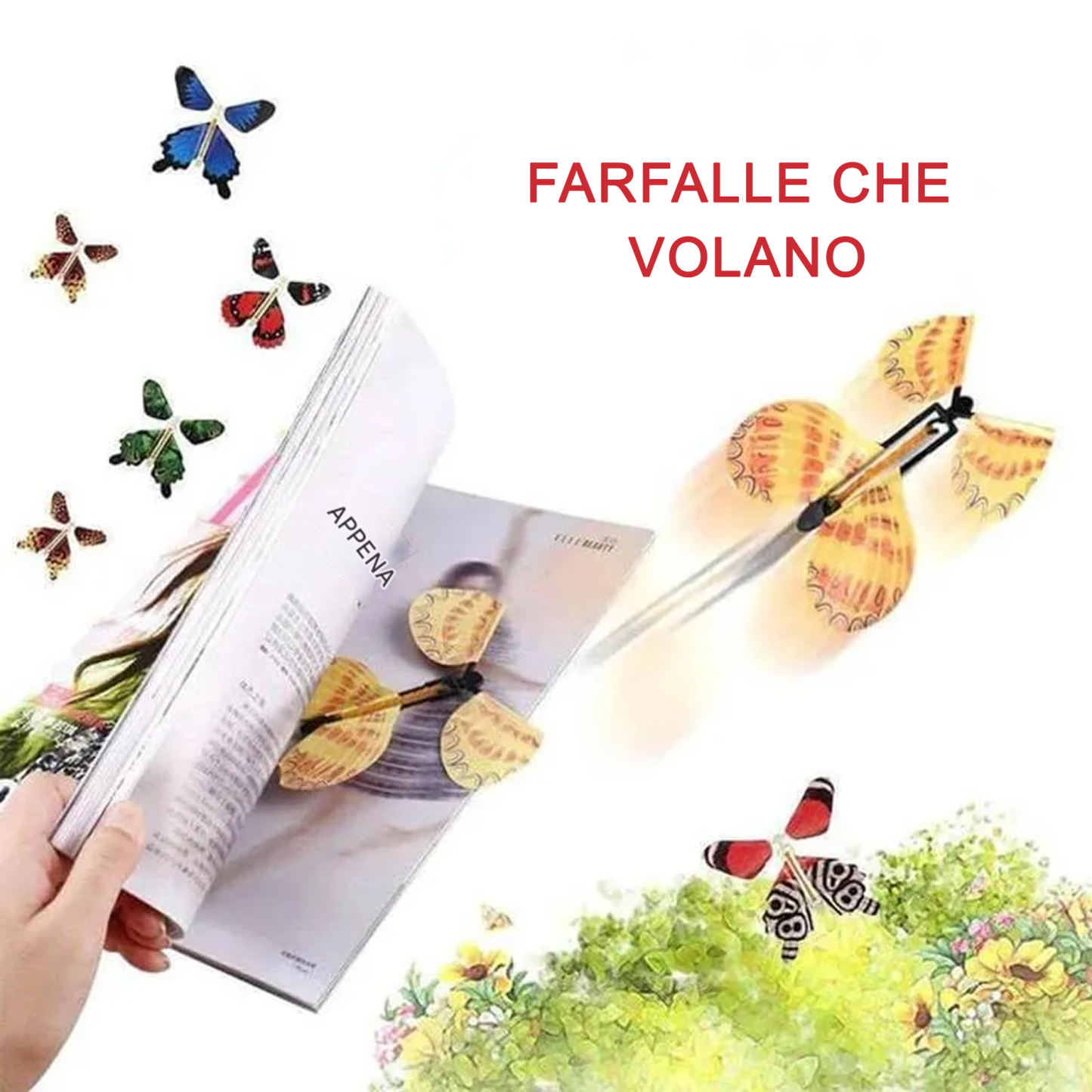 Farfalle volanti magiche