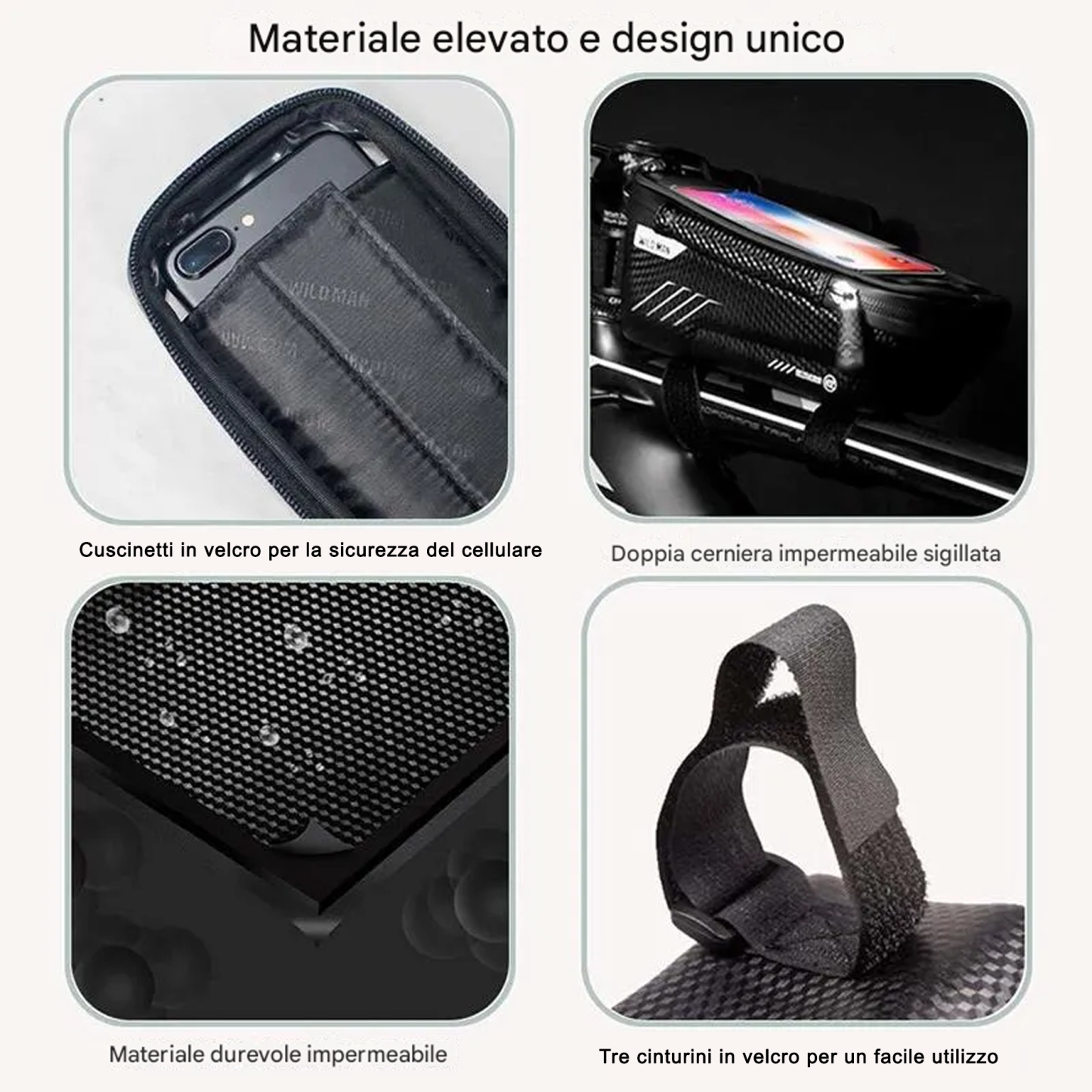 Borsa impermeabile per bici