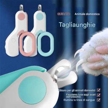 Tagliaunghie a LED per animali domestici
