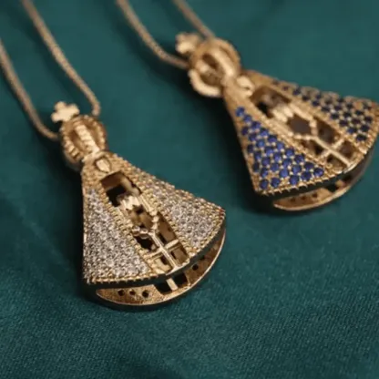 Collana Madonna bifacciale placcata oro 18 carati | COMPRA 1 E RICEVI 2 GRATIS [Offerta di Pasqua imperdibile!]