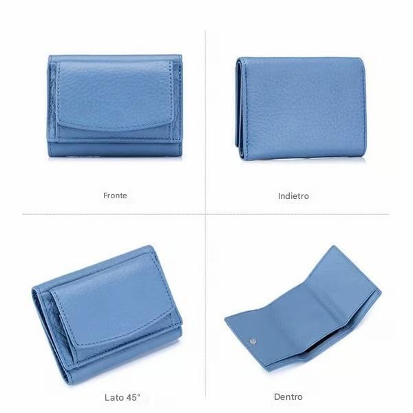 Borsa fatta a mano in morbida pelle con protezione RFID