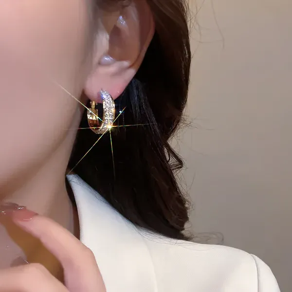 🔥Orecchini a cerchio piccoli scintillanti
