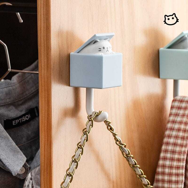 Cute Cat Key Hook Wall Decoration