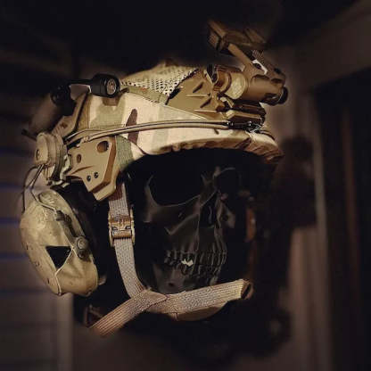 Pacchetto espositivo casco teschio 3D