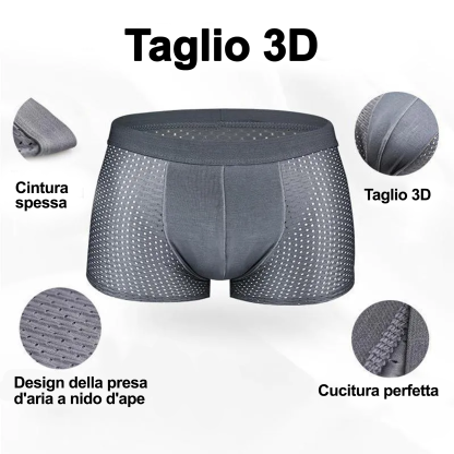 Boxer traspirante in seta ghiacciata da uomo