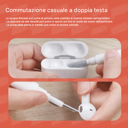 Spazzola morbida per la pulizia della tastiera 5 in 1
