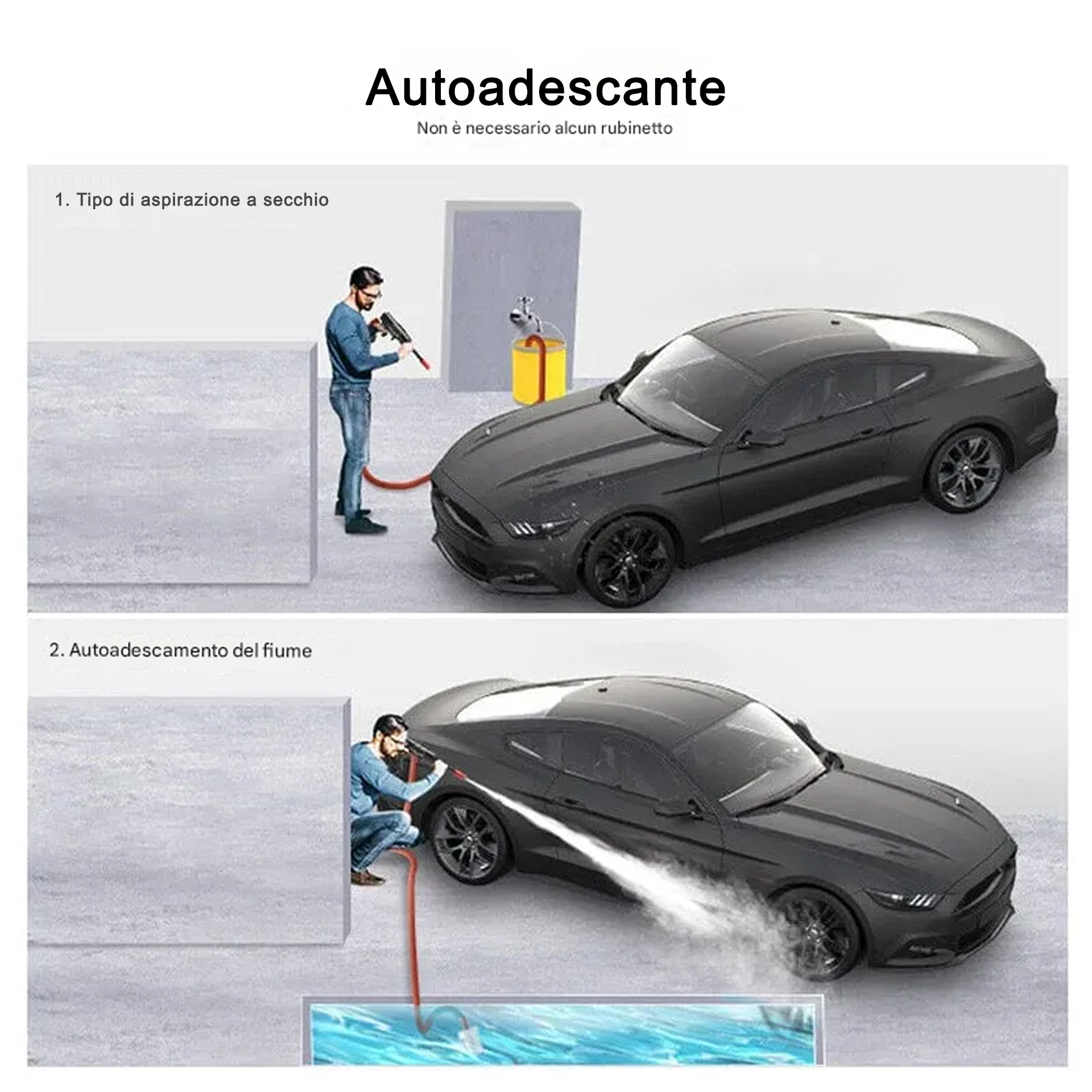 Pistola ad acqua a spruzzo ad alta pressione portatile senza fili