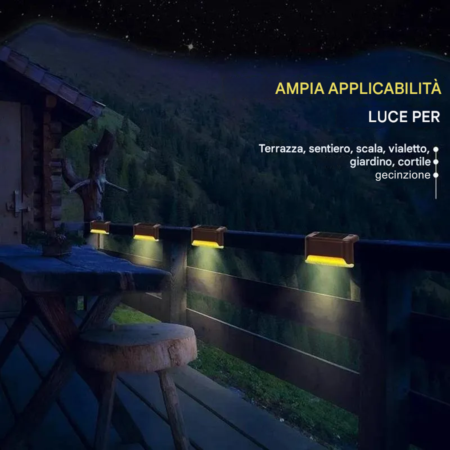 Luci solari da esterno impermeabili per ponti