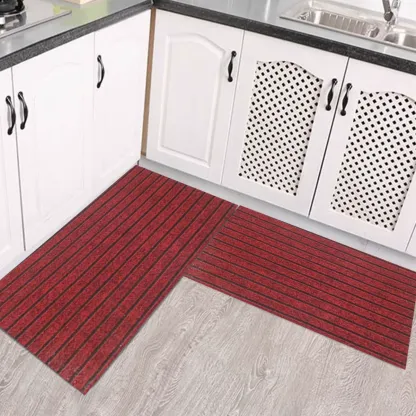 (40*60cm+40*120cm) Tappetino da cucina antiscivolo a strisce che assorbe acqua e olio