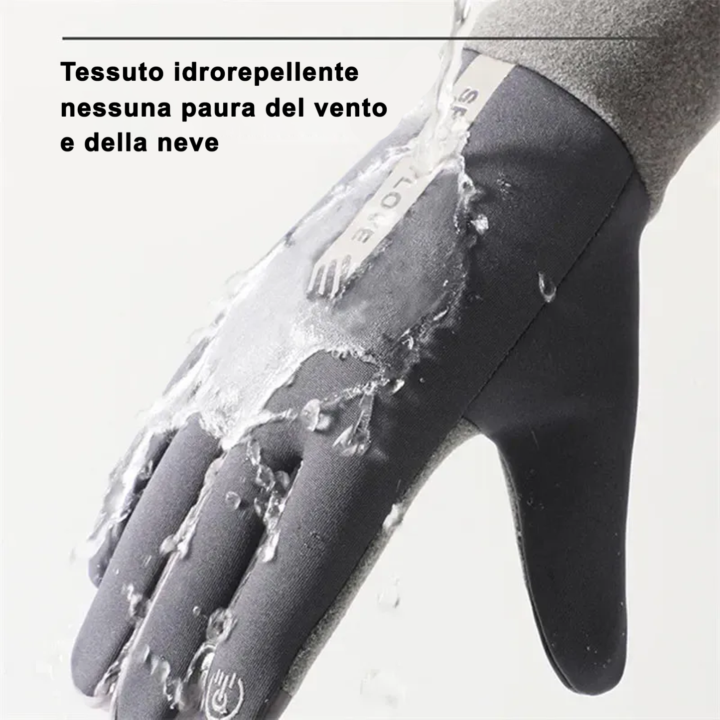 Guanti impermeabili touch screen antiscivolo resistenti al freddo