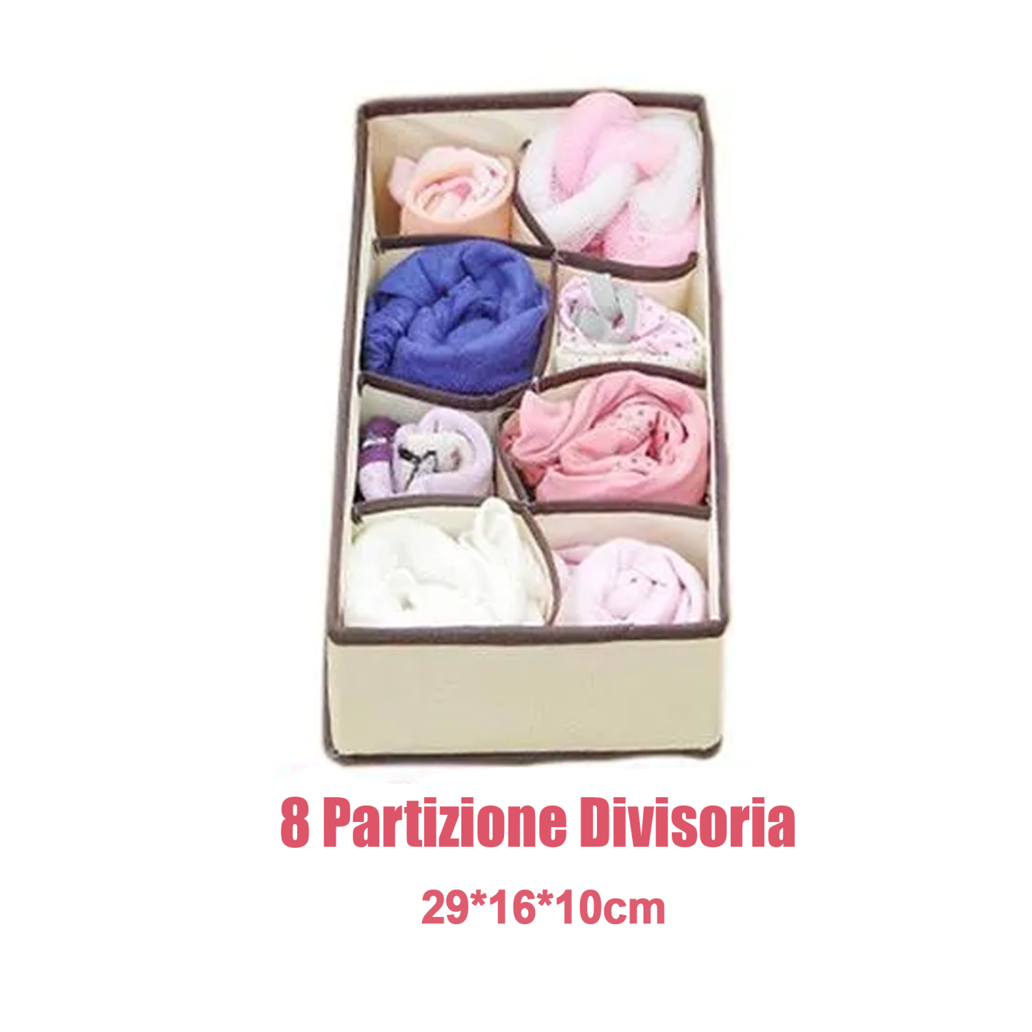 Organizer pieghevole per biancheria intima (4 foto/1 set)