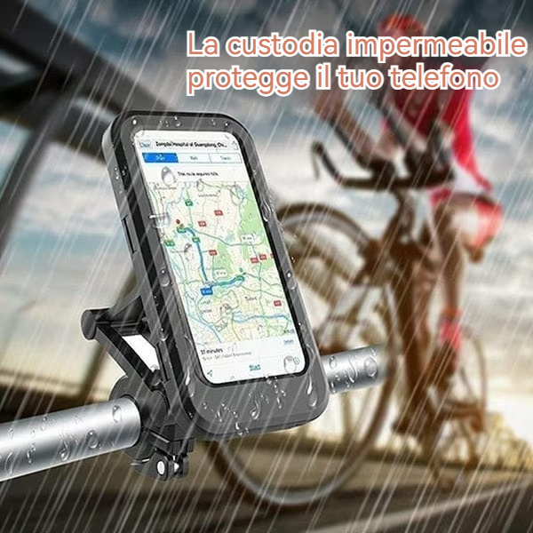 🔥Supporto impermeabile per telefono per bicicletta e moto