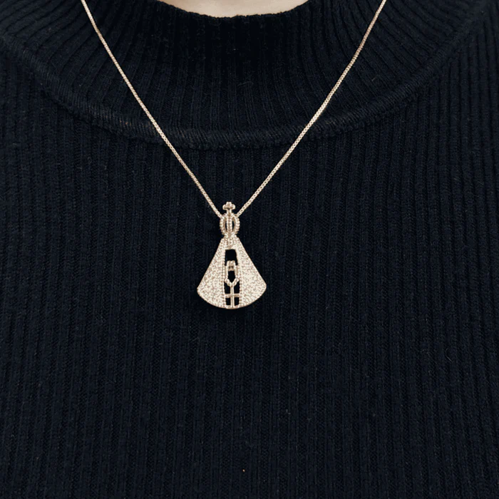 Collana Madonna bifacciale placcata oro 18 carati | COMPRA 1 E RICEVI 2 GRATIS [Offerta di Pasqua imperdibile!]