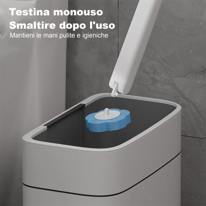 Sistema di pulizia per WC monouso