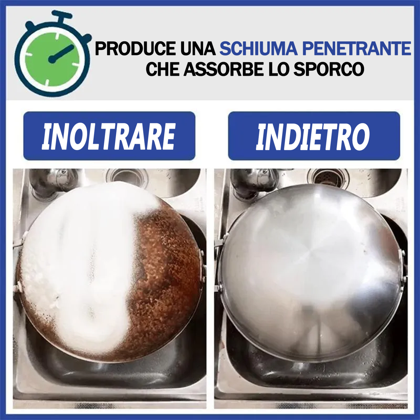 Spray detergente multiuso senza risciacquo